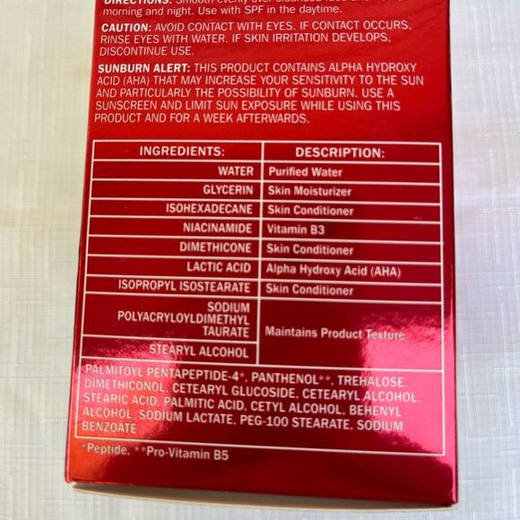 Olay Regenerist AHA + Peptide 24 Renewing Moisturizer, clean ingredients 1.7oz - Picture 4 of 5